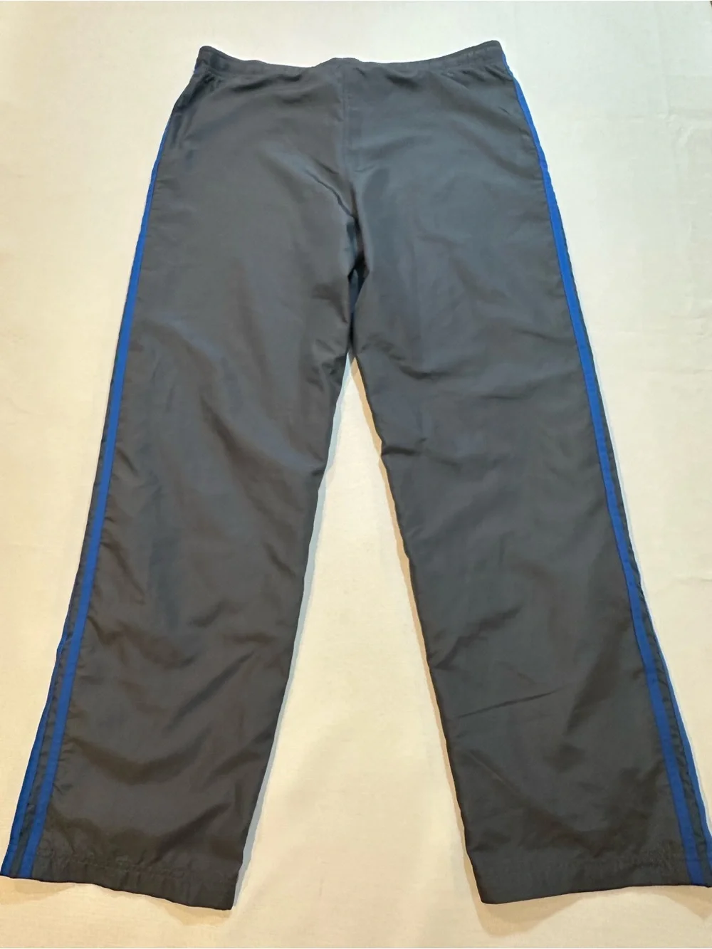 Adidas 3 Stripe Track Pants Gray Blue Men’s M 2010 Y2K